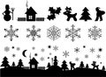 Christmas elements for design