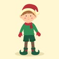 Christmas Elf Boy Cartoon