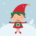 Christmas Elf Card template