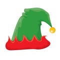 Christmas elf hat. vector illustration Royalty Free Stock Photo