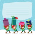 Christmas ElfÃÂ´s Royalty Free Stock Photo
