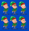 Christmas Elf with sympathy. Santa Claus`s little worker, helper Royalty Free Stock Photo