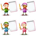 Christmas Elves Notepads