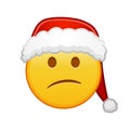 Christmas embarrassed face Large size of yellow emoji smile