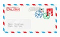 Christmas envelope for letter to Santa Claus Royalty Free Stock Photo