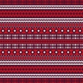 Christmas ethnic seamless patterns. Aztec geometric backgrounds. Stylish navajo fabric. Tribal background texture. Modern abstract