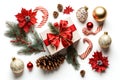 Christmas eve concept. Top view photo Royalty Free Stock Photo