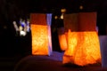 Christmas Eve Luminarias Royalty Free Stock Photo