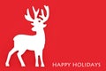 Christmas Eve Reindeer Happy Holidays Festive Design Royalty Free Stock Photo
