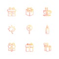 Christmas eve , snowflakes, tress , christmas , candies , eps icons set vector