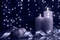 Christmas evening blue tone Royalty Free Stock Photo