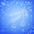 Christmas evergreen spruce tree Royalty Free Stock Photo