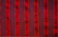 Christmas Fabric Background Red Stripes Embroidered Royalty Free Stock Photo