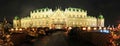 Christmas fair at Belvedere palace in Vienna