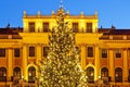 Christmas fair castle schoenbrunn, Vienna Royalty Free Stock Photo