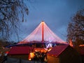 The Christmas Fair in Drumul Taberei Park Royalty Free Stock Photo