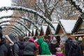 Christmas fair, January 7, 2019, Lviv, Ukraine,people celebrate New Year holidays at the fair