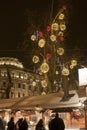 Christmas fair at Vorosmarty square in Budapest