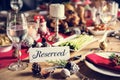 Christmas Family Dinner Table Concept Royalty Free Stock Photo