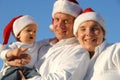 Christmas Family Portrait Royalty Free Stock Photo