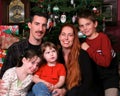 Christmas Family Portrait Royalty Free Stock Photo