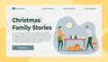 Christmas Family Story and Happy Holidays Time Royalty Free Stock Photo