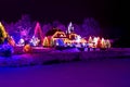 Christmas fantasy - park & lodge in xmas lights