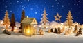 Christmas fantasy scene Royalty Free Stock Photo