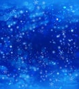 Christmas fantasy, winter background with snowflakes