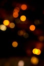 Christmas festive abstract holidays background with bokeh defocused lights and stars Royalty Free Stock Photo