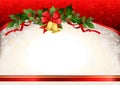 Christmas festive background with bells