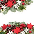 Christmas Festive Background Border Royalty Free Stock Photo