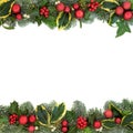 Christmas Festive Background Border Royalty Free Stock Photo