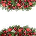 Christmas Festive Background Border Royalty Free Stock Photo