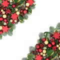 Christmas Festive Background Border Royalty Free Stock Photo