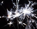 Christmas, festive blue sparkler Royalty Free Stock Photo