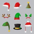 Christmas New Year festive celebration hats