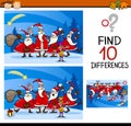 Christmas find differences task