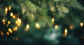 Christmas fir branches by Generative AI