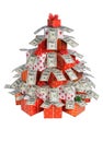 Christmas fir of gifts Royalty Free Stock Photo