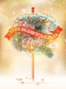 Christmas fir tree - Bubble for speech. EPS 10