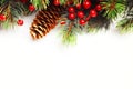 Christmas fir tree with decoration