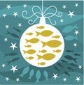 Christmas fish card