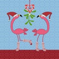 Christmas Flamingos