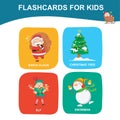 Christmas items flashcard for kids