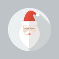 Christmas Flat Icon. Santa claus Royalty Free Stock Photo