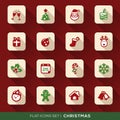 Christmas Flat Icons Set