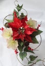 Christmas flower arrangement Royalty Free Stock Photo