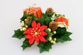 Christmas flower decoration Royalty Free Stock Photo
