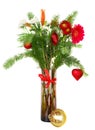 Christmas flowers bouquet Royalty Free Stock Photo